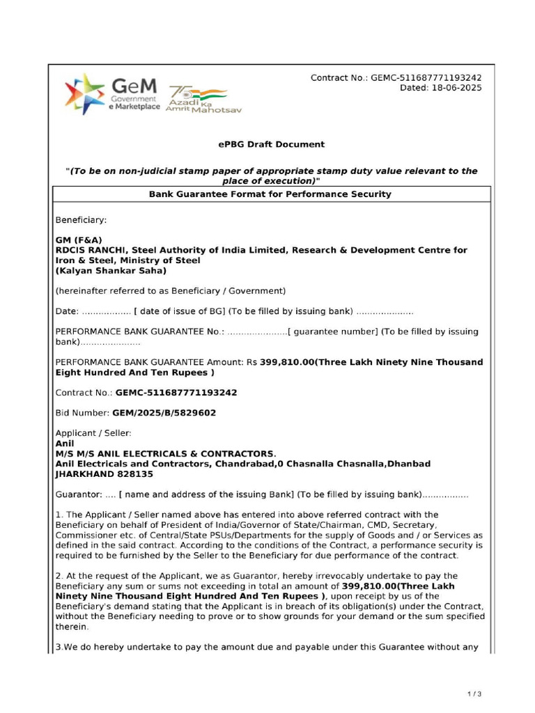 GEMC-511687771193242 Bid Epbg | PDF