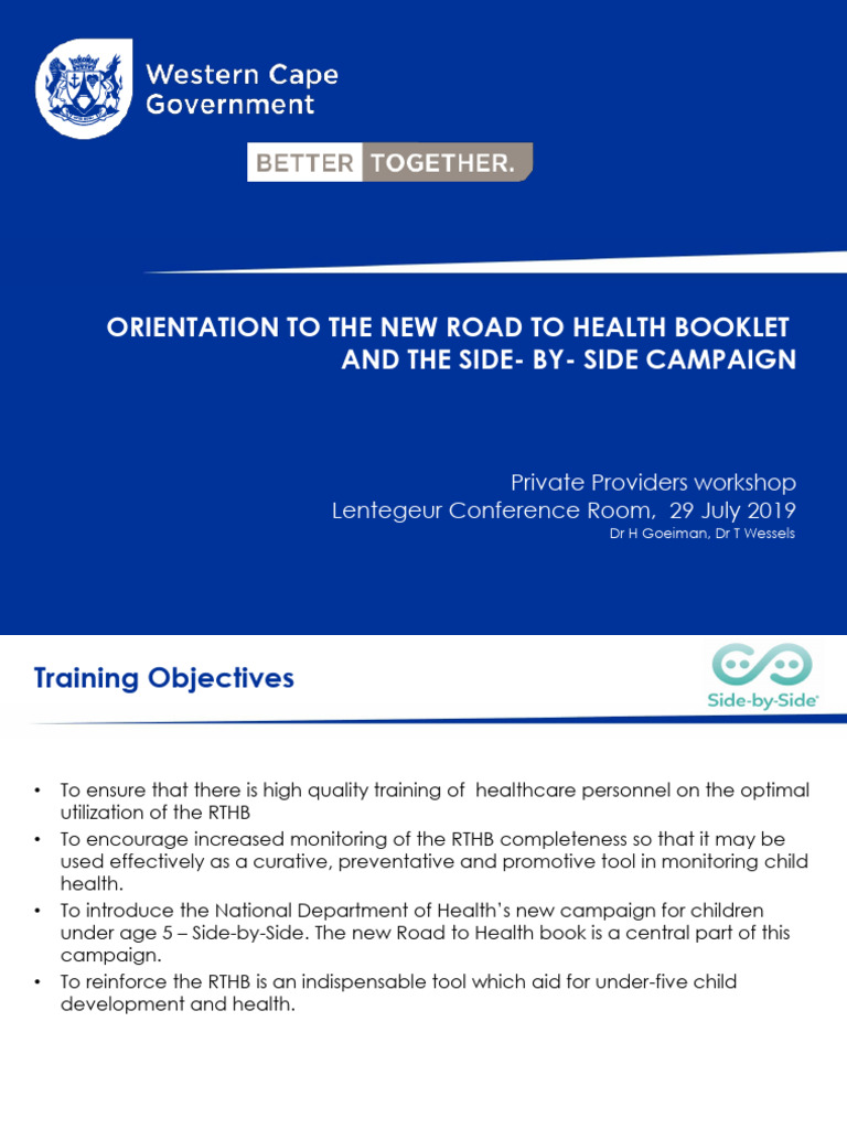 WC Orientation Presentation To The New RTHB and Side-By-side Campaign ...