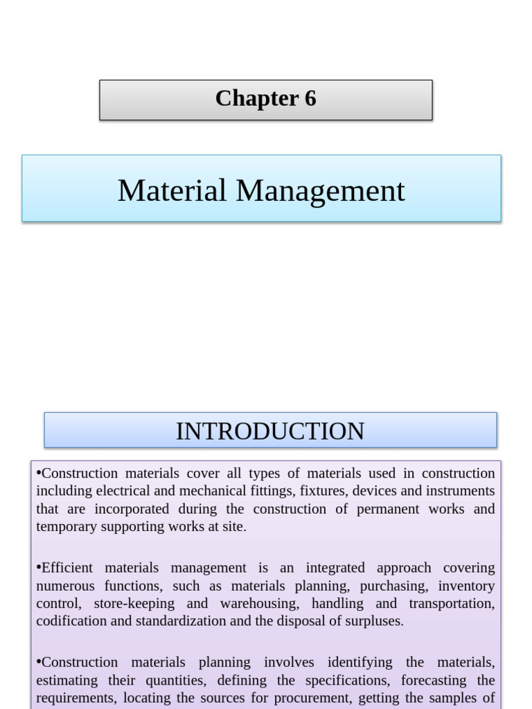 Effective Material Management in Construction | PDF | Inventory | Business