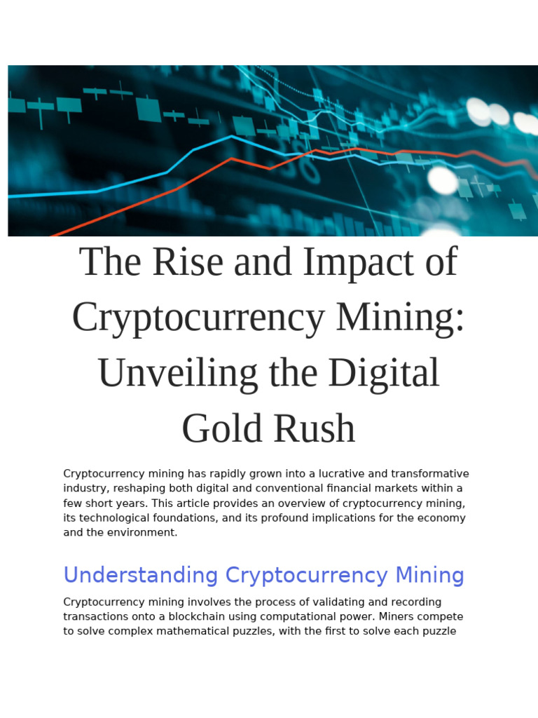 The Rise and Impact of Cryptocurrency Mining Unveiling The D | PDF ...