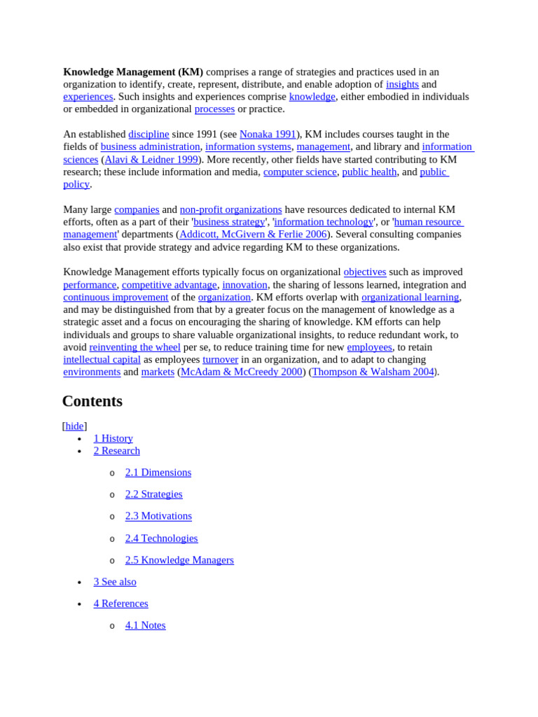 Tacit Knowledge in Knowledge Management | PDF | Knowledge Management ...
