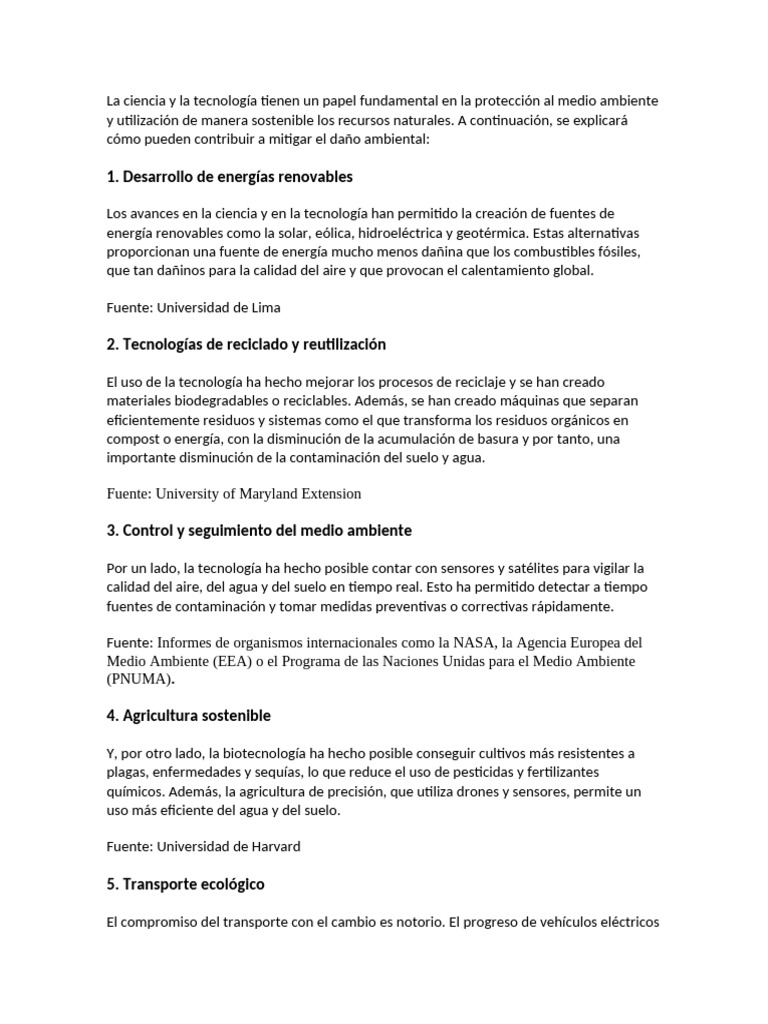 Ciencia y tecnología para un medio ambiente sostenible | PDF | Residuos ...