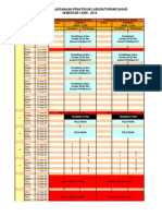 Kalender Pelaksanaan Praktikum EL-2193 Dan EL-2195 Labdasar Sem I 2009-2010