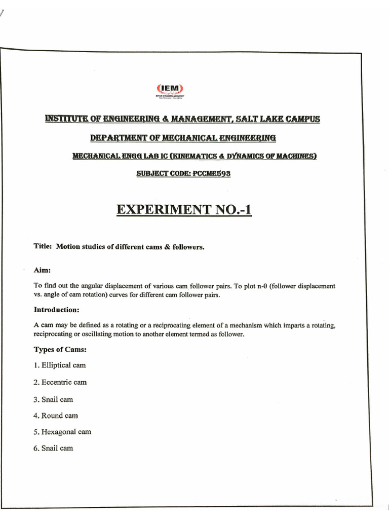 KDM Lab Experiment 1 | PDF