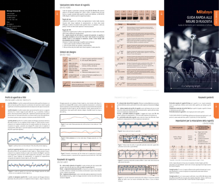PRCH - IT 1391 - Quick Guide To Surface Roughness Measurement - WEB | PDF