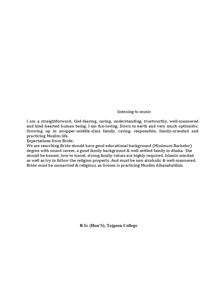 Resume of Monjurul Alam Chowdhury - 1