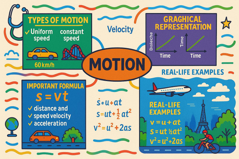 A Mind Map Infographic on Motion - 1