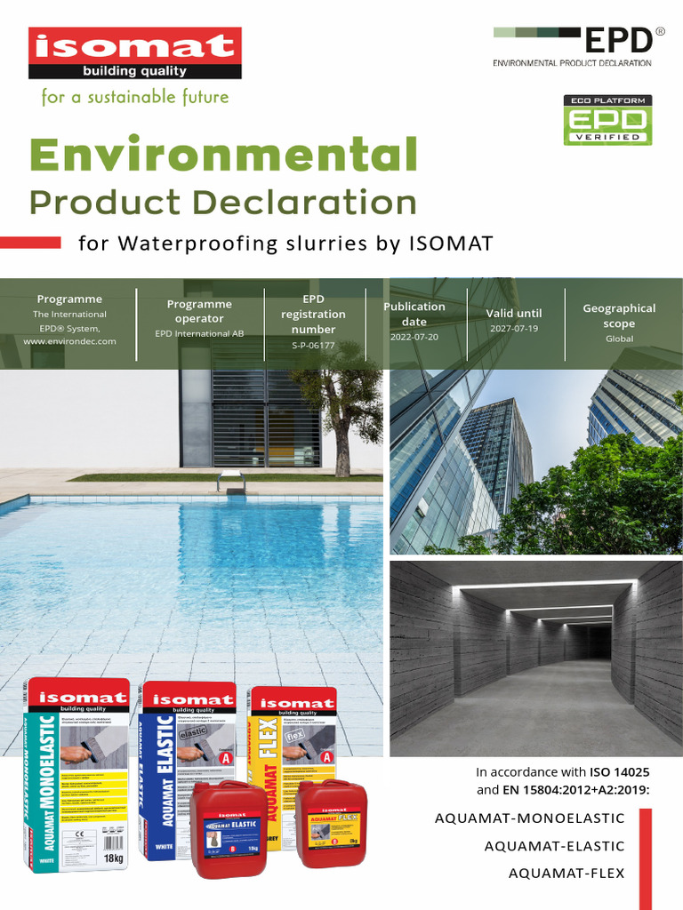 ISOMAT AQUAMAT Waterproofing Solutions | PDF | Concrete | Building ...