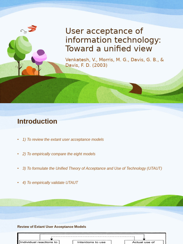 User Acceptance of Information Technology | PDF | Epistemology Of ...