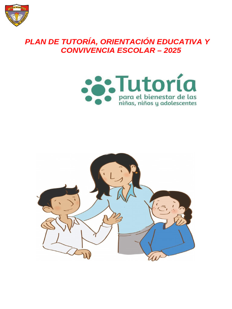 Plan TOECE 2025: Tutoría y Convivencia | PDF | Salón de clases | Sicología