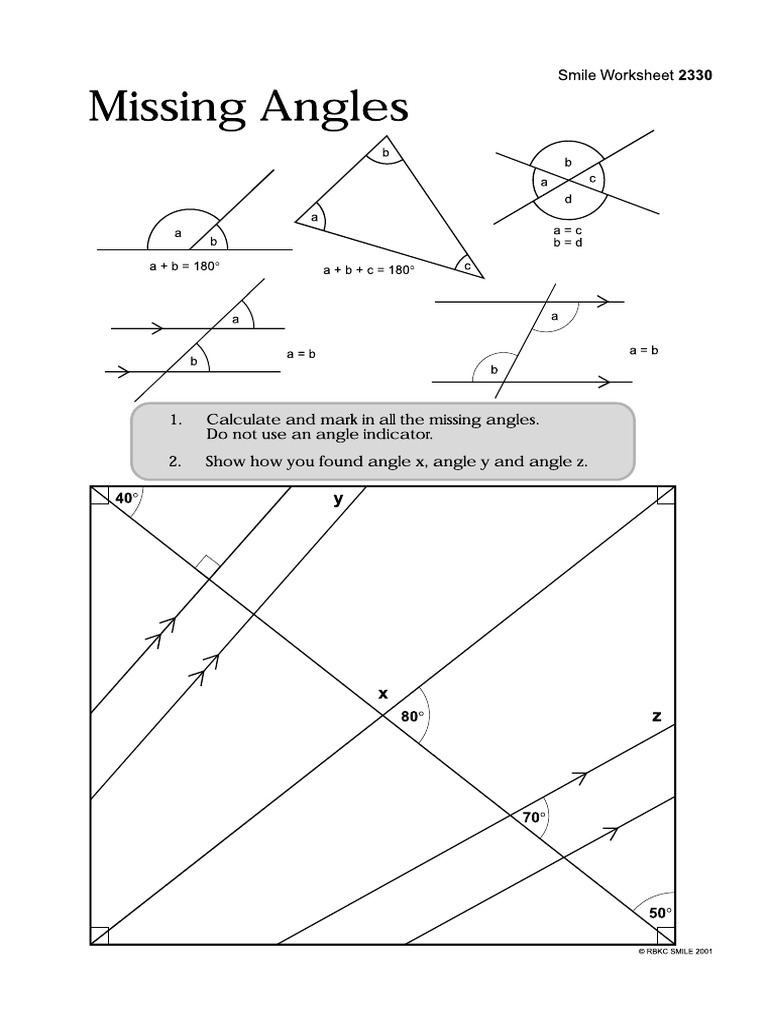 Missing Angles | PDF