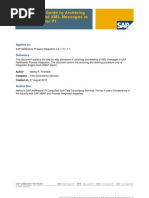 Archiving and Deleting of XML Messages in SAP Netweaver PI