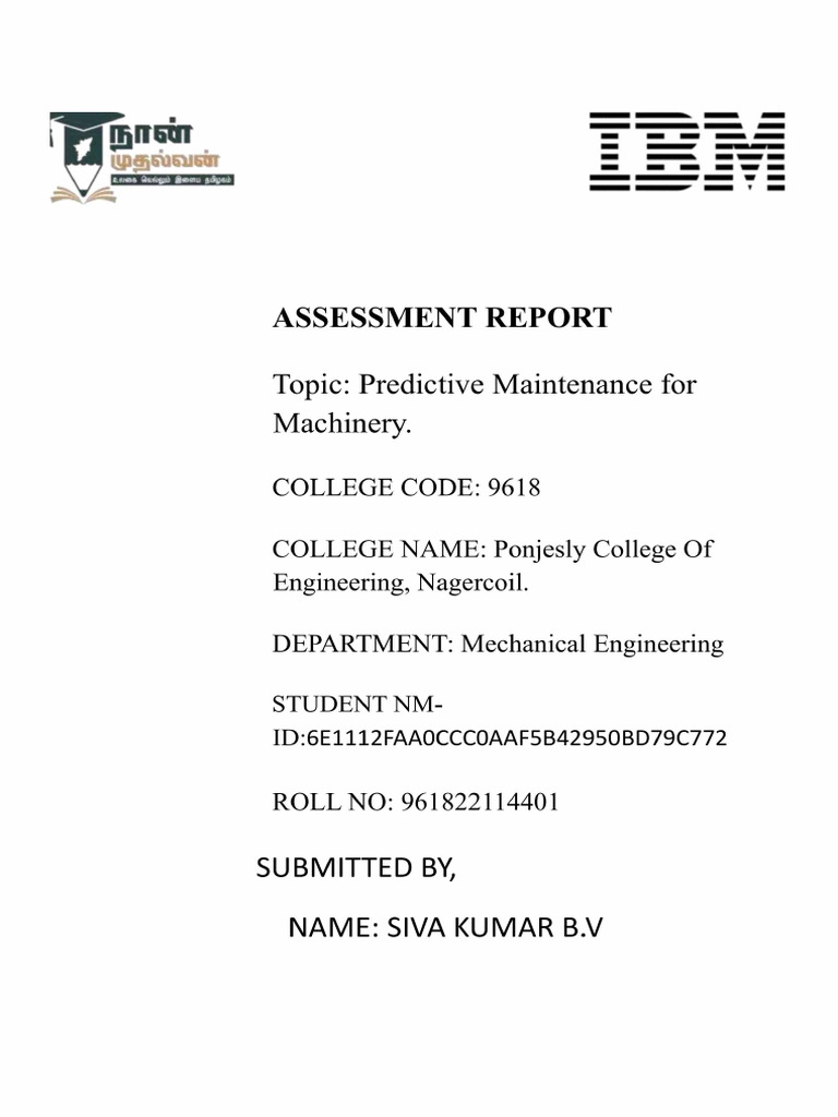Assessment Report | PDF