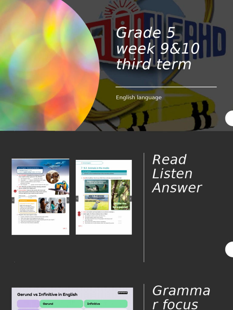 Grade 5 English Language Activities | PDF