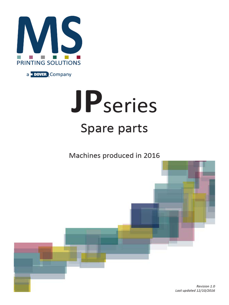 JPseries 2016 Spare Parts Manual | PDF | Power Supply | Programmable ...