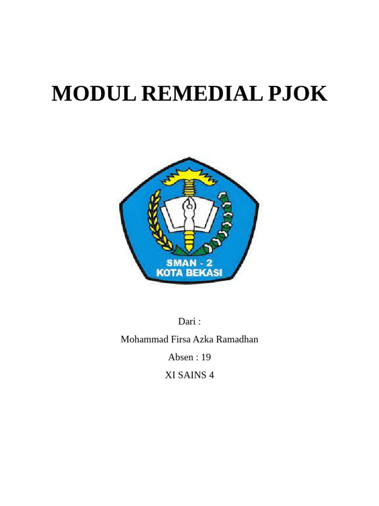 Modul Remedial Pjok Firsa | PDF