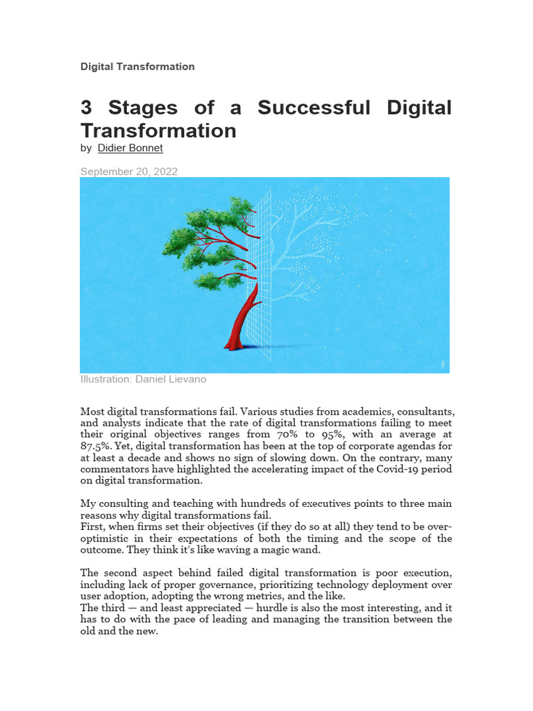 Three Stages of Digital Transformation | PDF | Economies | Business