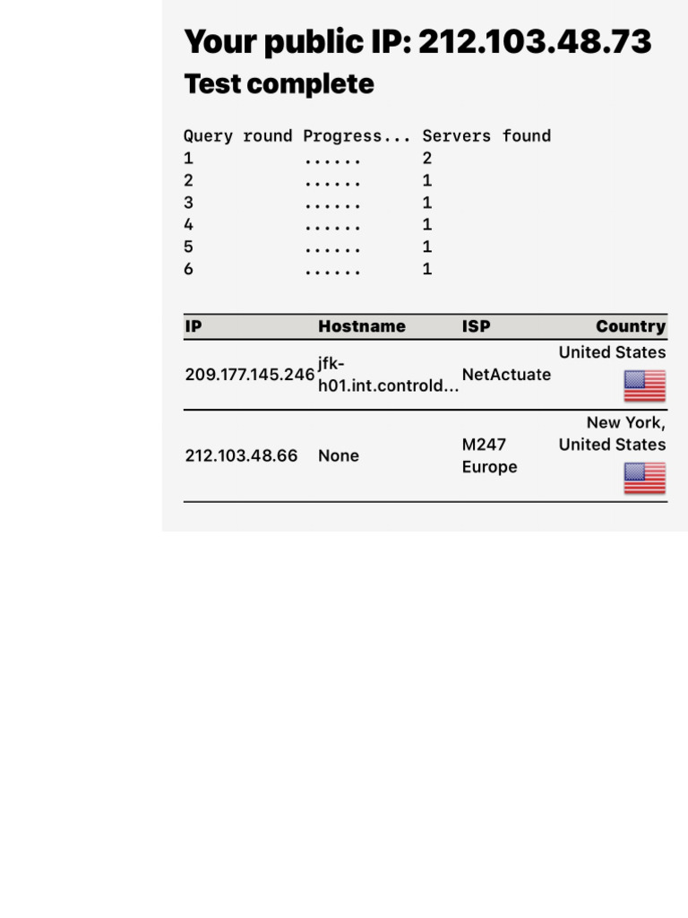 Public IP Test | PDF