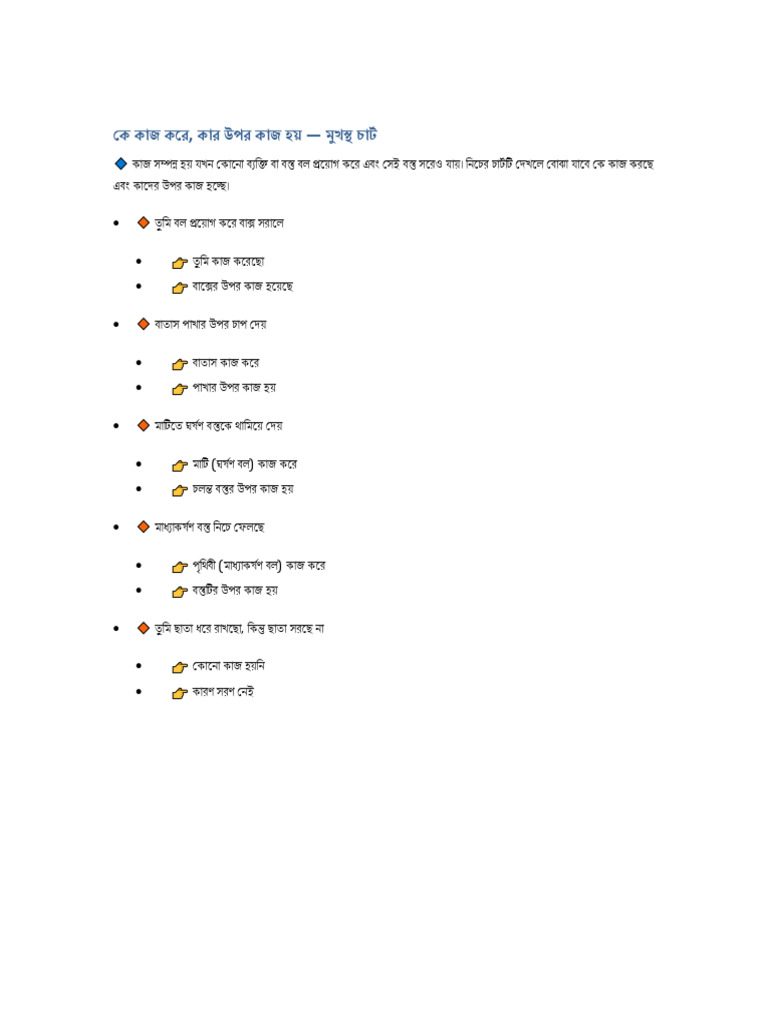 Work Doer Vs Receiver Chart | PDF