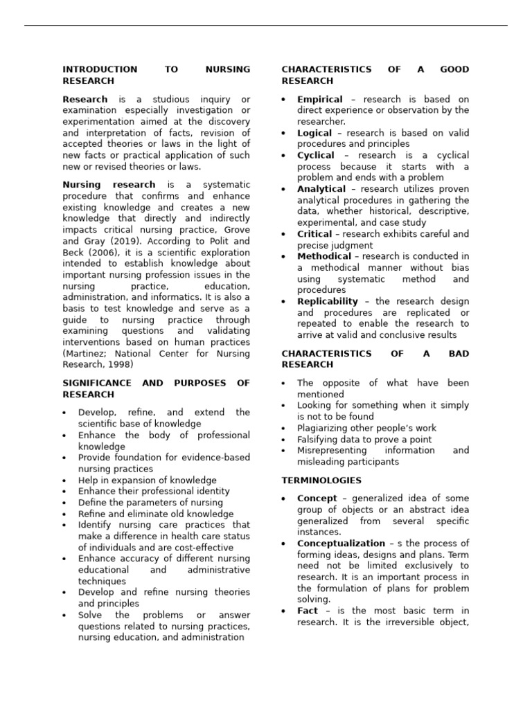 Nursing Research First Discussion | PDF | Randomized Controlled Trial ...