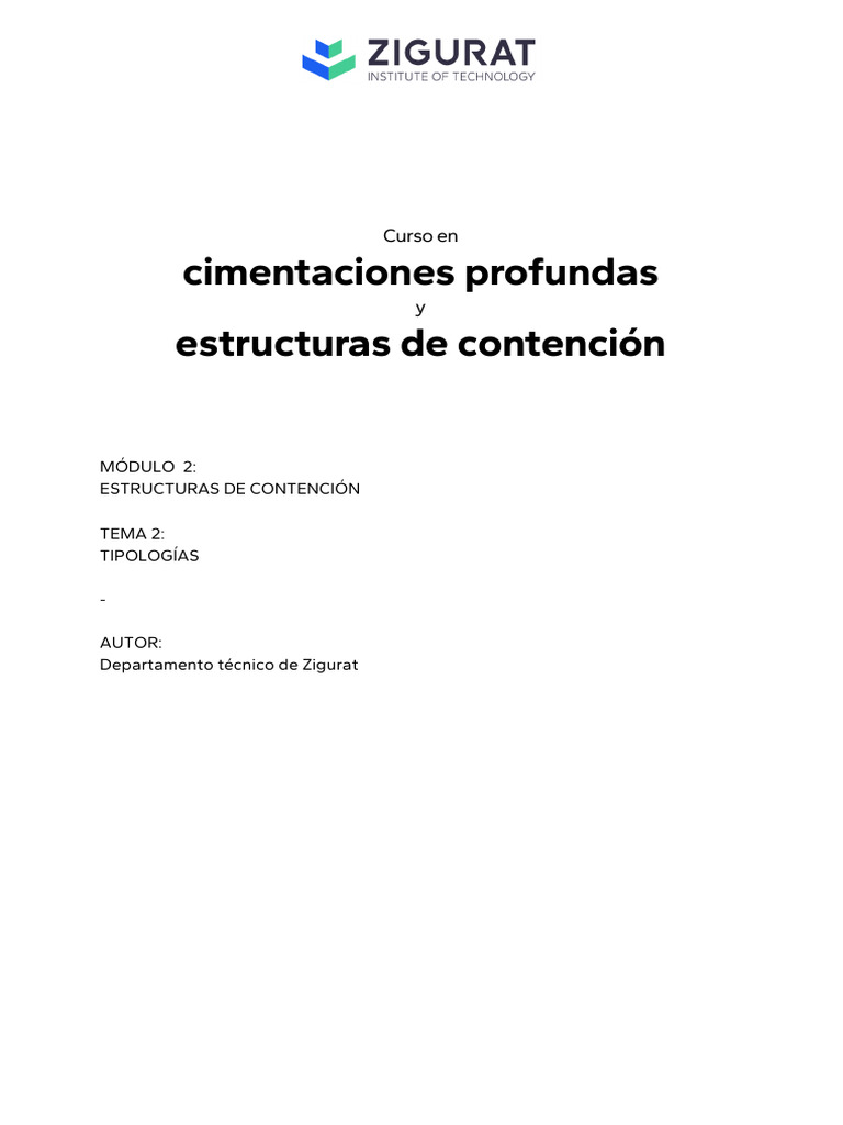 CCIP M2 T2 Taludes | PDF | Fundación (Ingeniería) | Fricción