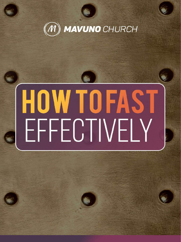 How To Fast Effectively | PDF