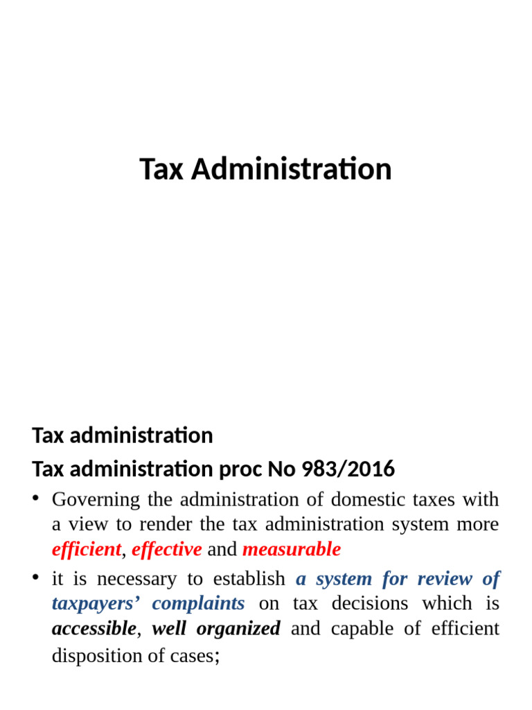 Tax Administration Overview and Procedures | PDF | Taxes | Crimes