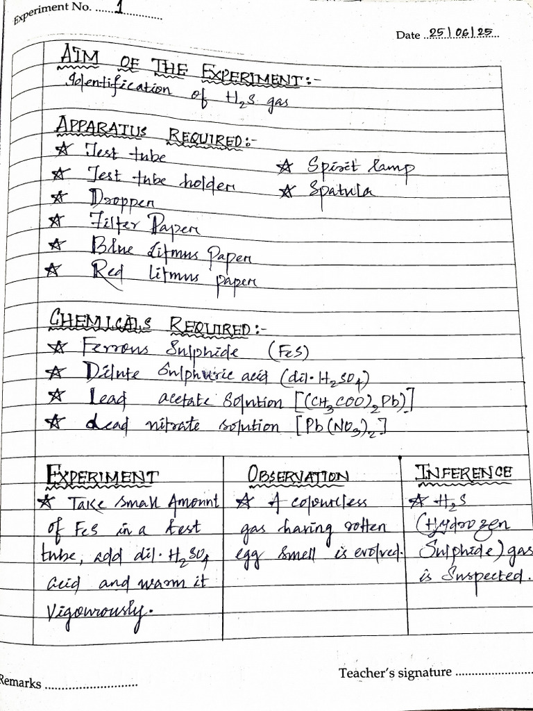 1st Experiment... | PDF