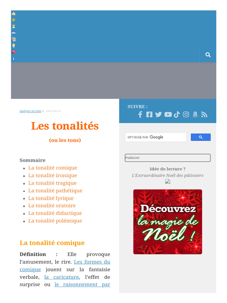Les Types de Tonalité en Français | PDF | Phrase | Linguistique