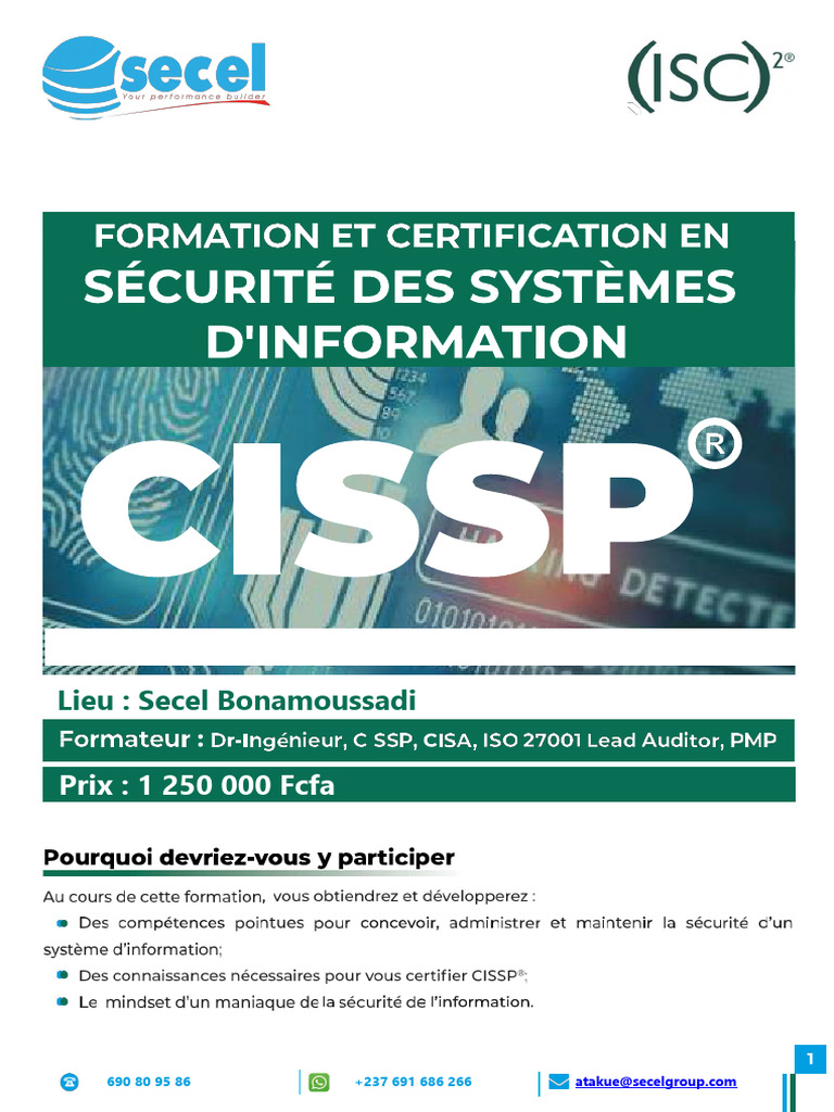 Brochure CISSP PDF