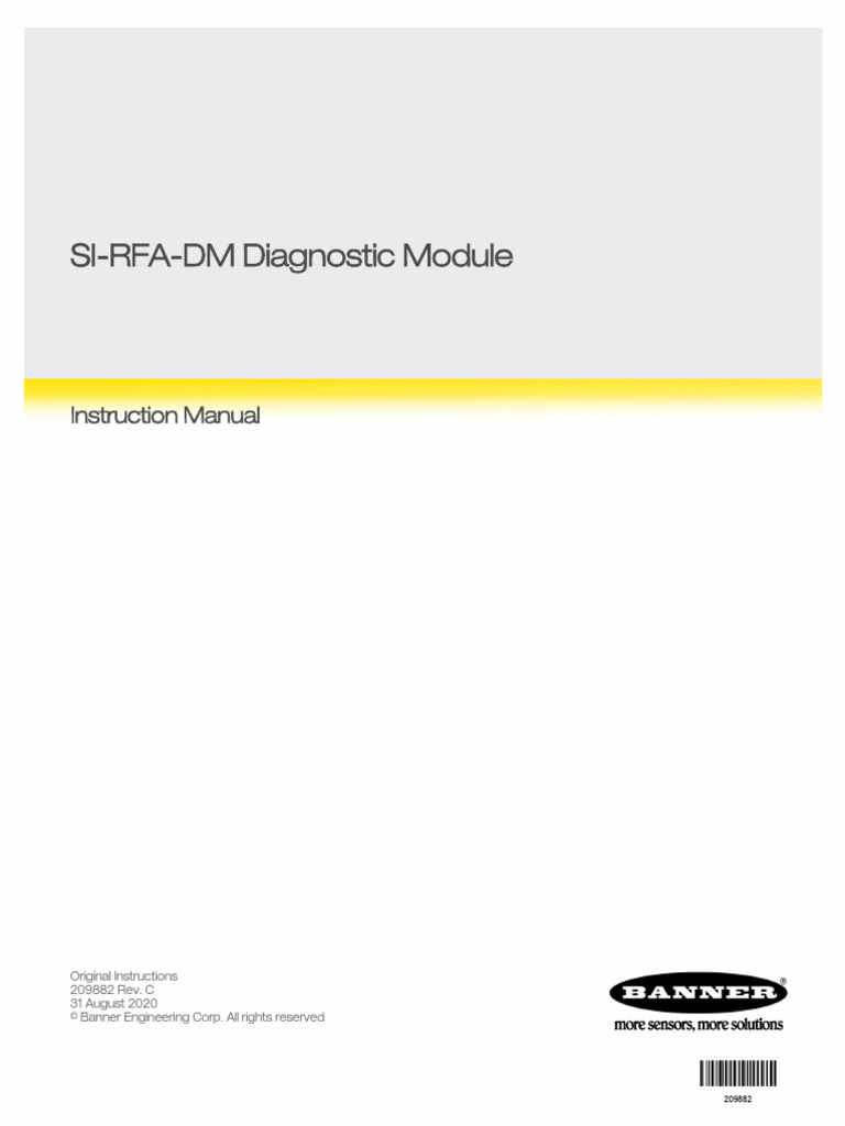 SI RFA DM Diagnostic Module | PDF | Usb | Programmable Logic Controller