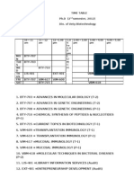 Time Table