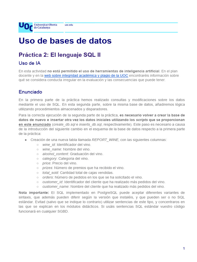 PR2 20241 | PDF | SQL | Bases de datos