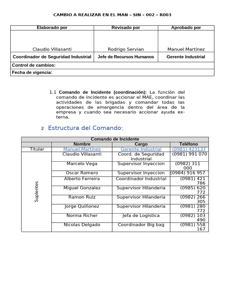 Actualizacion MAN - SIN - 002 | PDF | Cumplimiento de la ley | Crimen y ...