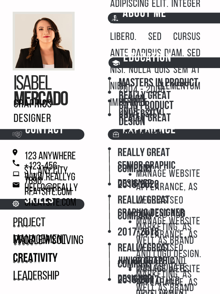 Black amp White Minimalistic Professional - 1