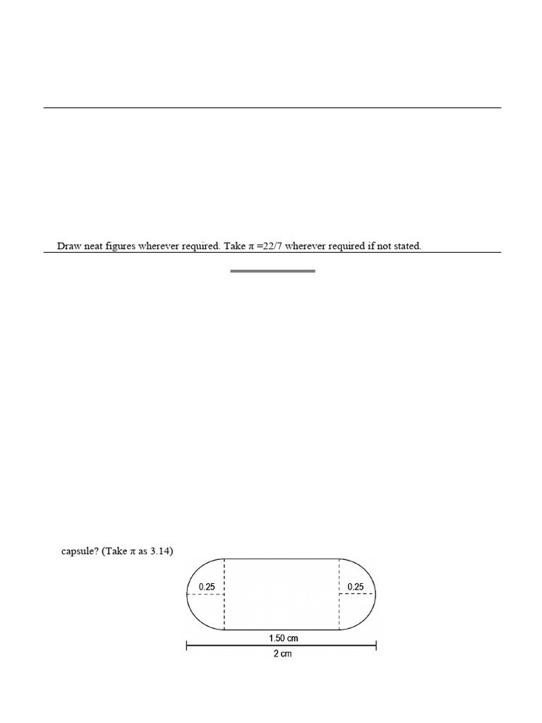 Class X Mathematics Sample Paper 2024 | PDF | Sphere | Area