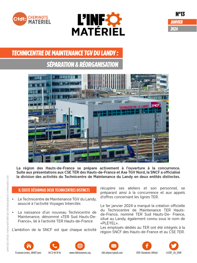 Restructuration du Technicentre du Landy | PDF | Transport ferroviaire ...
