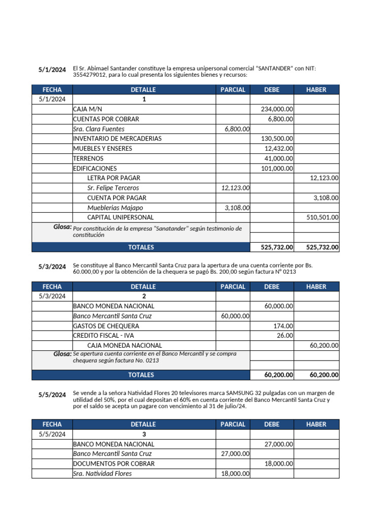 Registro Contable de Ventas y Compras 2024 | PDF | Bancos | Cheque