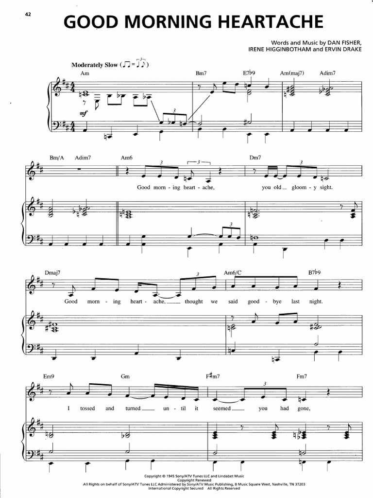 Billy Holiday Good Morning Heartache | PDF