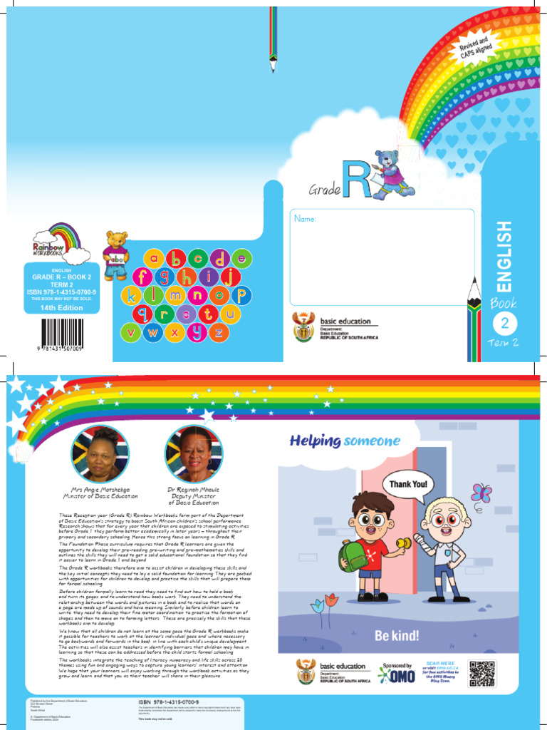 Grade R English Workbook Term 2 | PDF | Teachers | Learning