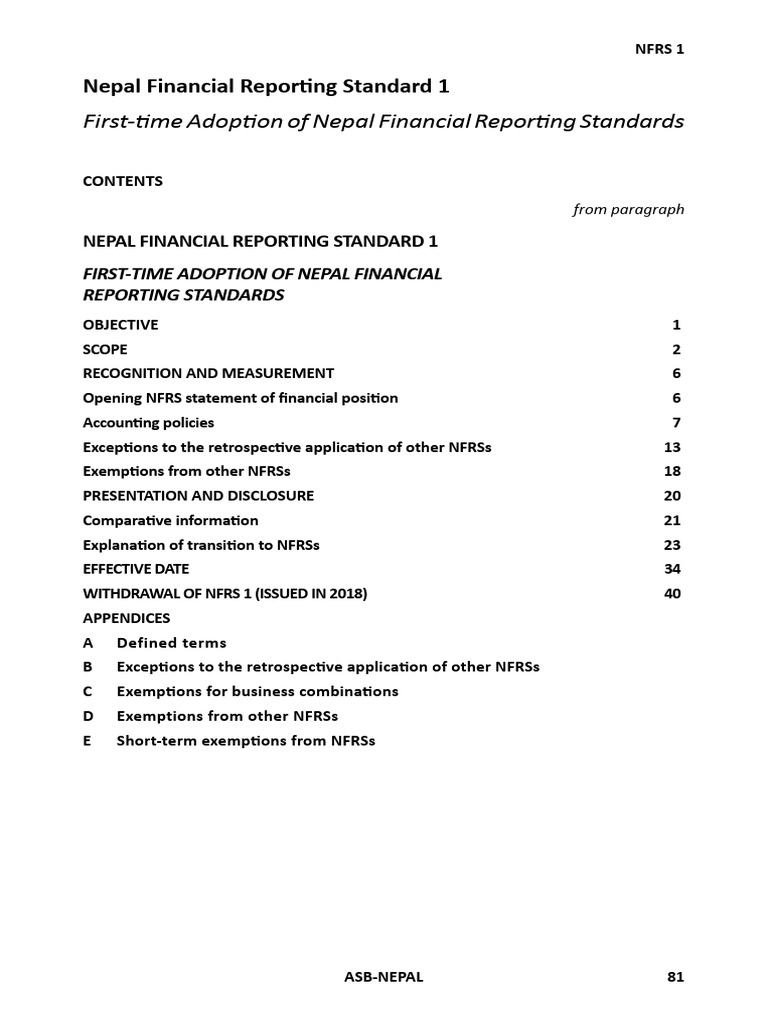 NEPAL FINANCIAL REPORTING STANDARDS NFRS visual data 6