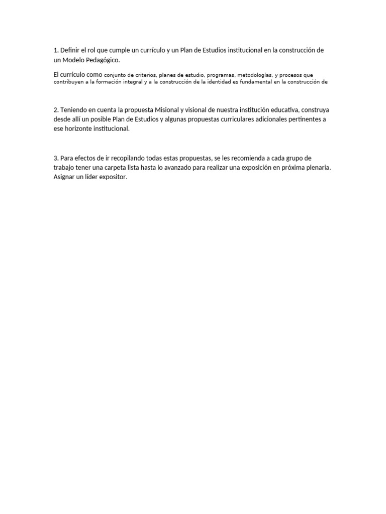 Trabajo Sobre Modelo Pedagógico | PDF | Plan de estudios | Iniciativa ...