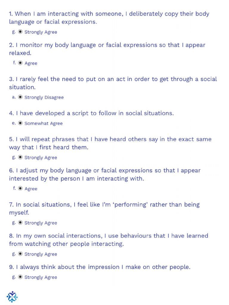 CAT-Q Autism Questionnaire Overview | PDF