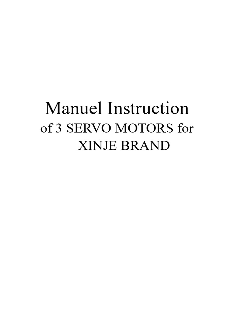 3 Servo Motor Packing Machine Guide | PDF | Parameter (Computer ...