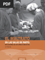 El Maltrato en Las Salas de Parto Reflexiones de Un Gineco-Obstetra