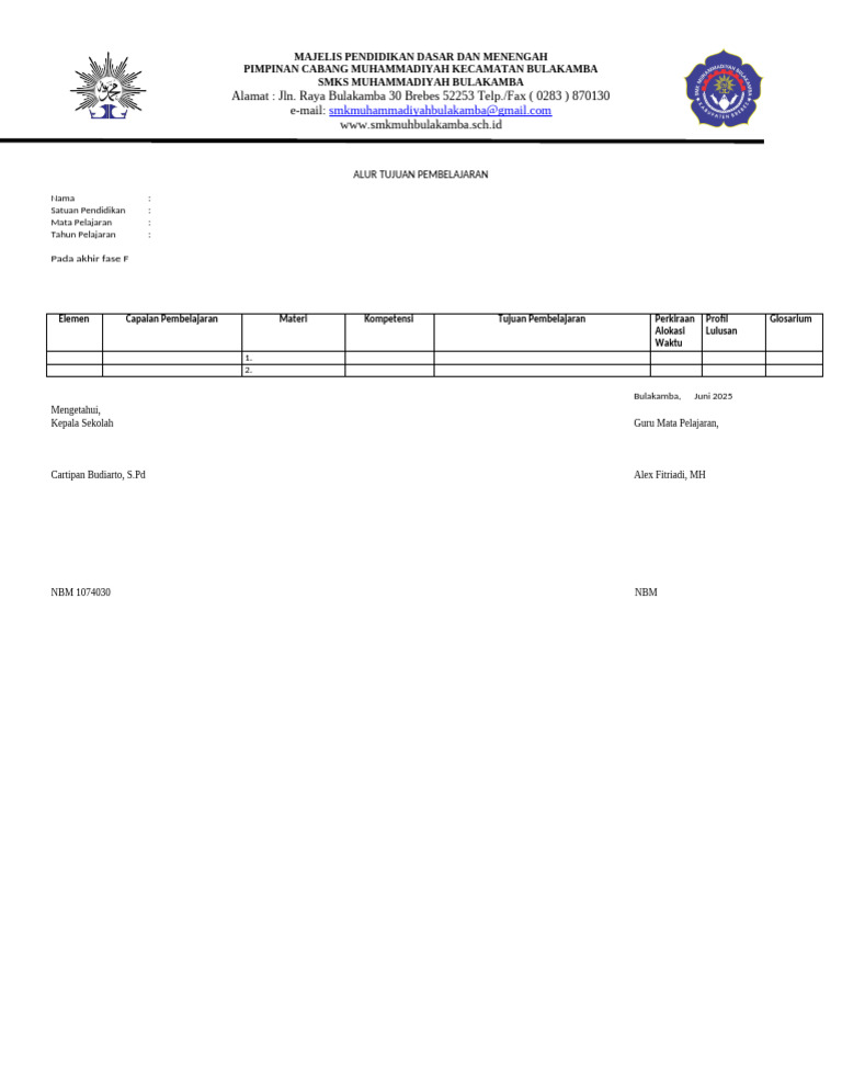 Format Atp | PDF