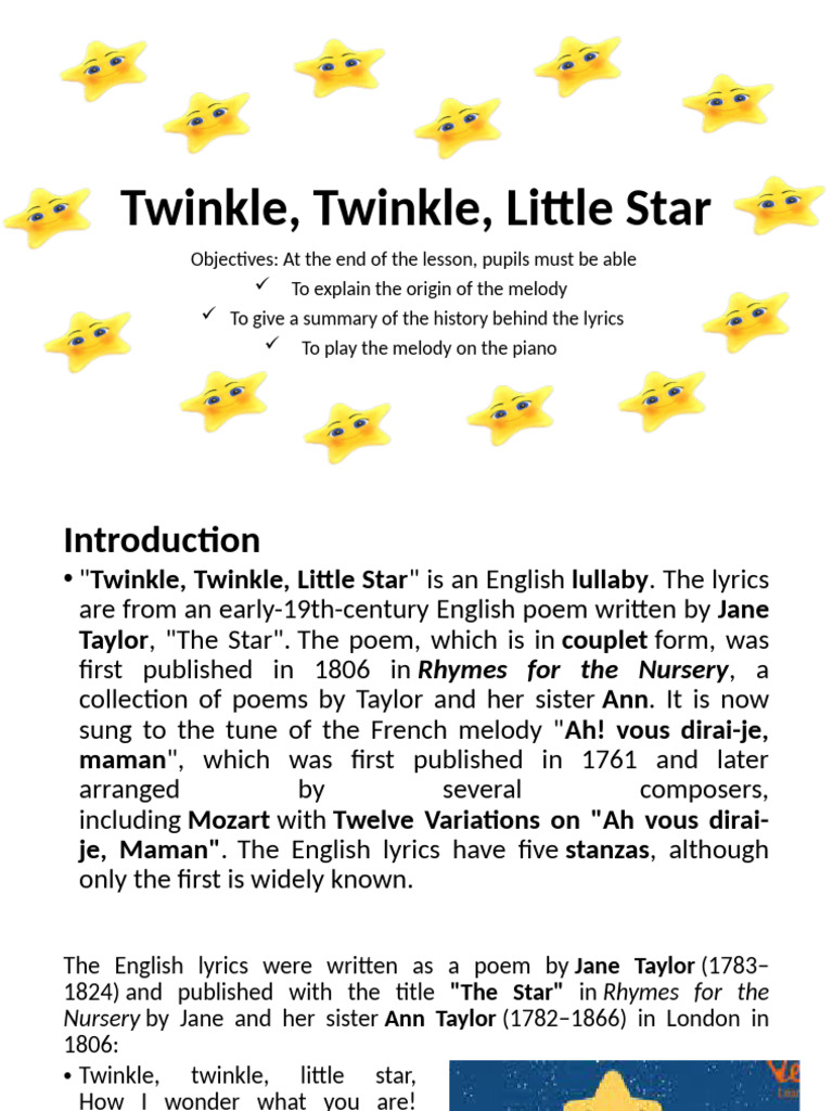 Twinkle, Twinkle, Little Star | PDF | Songs | Musical Forms