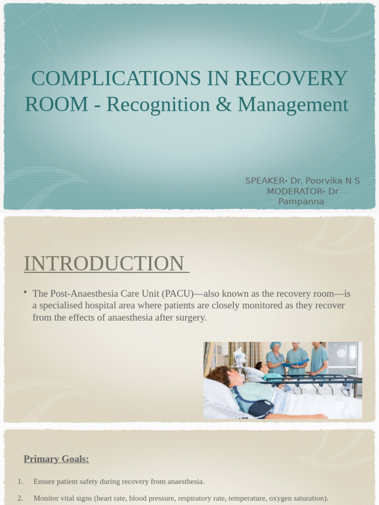 Postoperative Care Complications Guide | PDF | Analgesic | Opioid