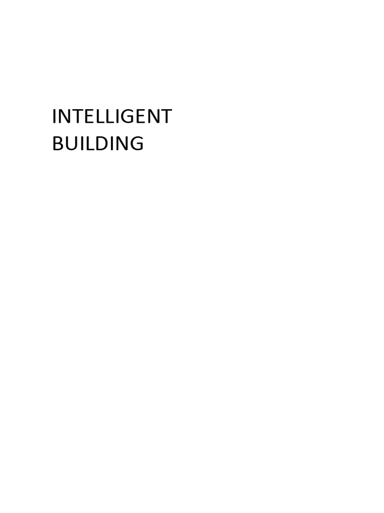 Intelligent Building Automation Overview | PDF | Building Automation ...