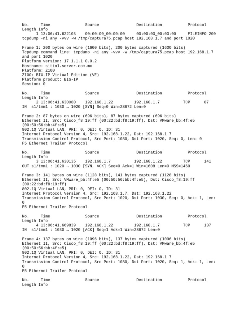 Análisis de TCP: SYN y ACK | PDF | Protocolo de Control de Transmisión ...